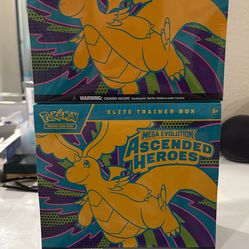 Ascended Heroes ETB and Mega Charizard Tin