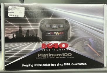 (77195)K40 PLATINUM 100 SPEED RADAR DETECTOR