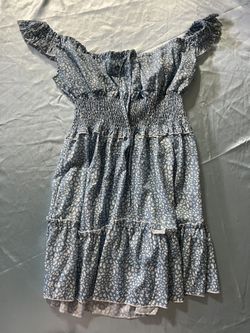 Blue Cheetah Print Dress