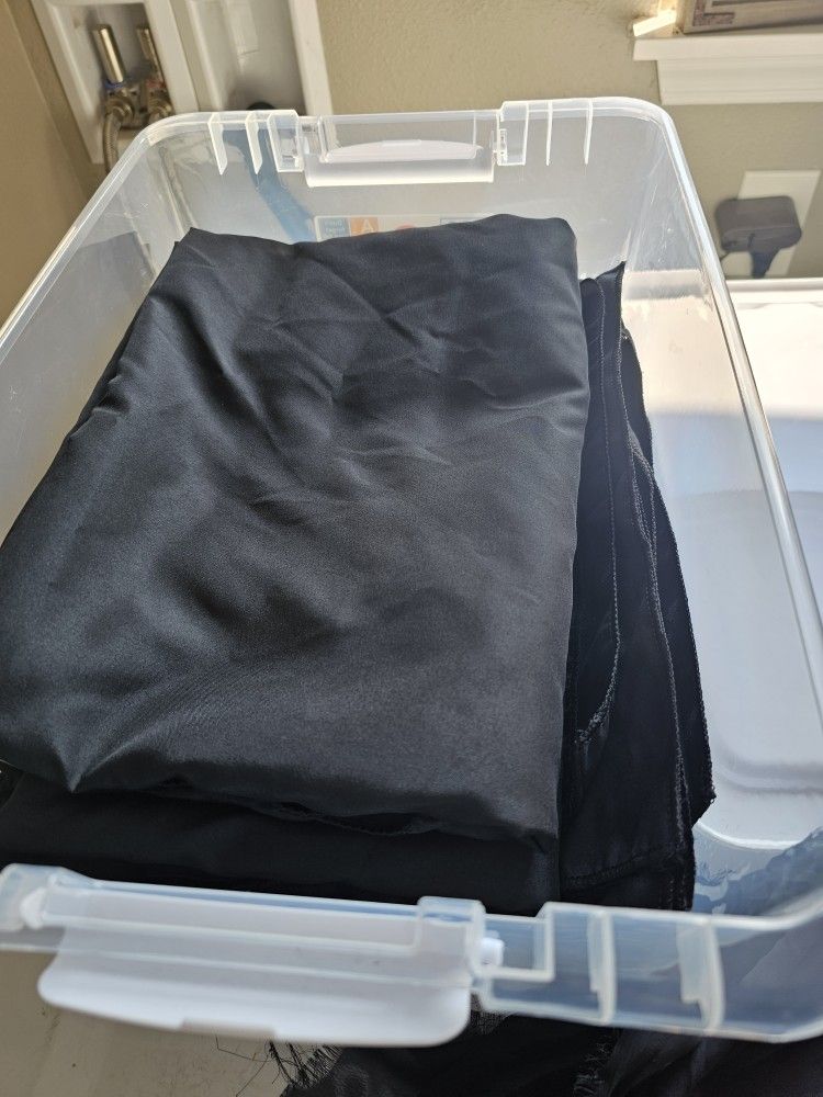 Tablecloths Round Black