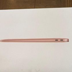 Apple MacBook Air 13.3" M1 chip 2020, 8GB Memory,256GB SSD (Gold) 
BRAND NEW CONDITION👌🏽