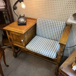 Vintage Riverside Telephone Gossip Bench