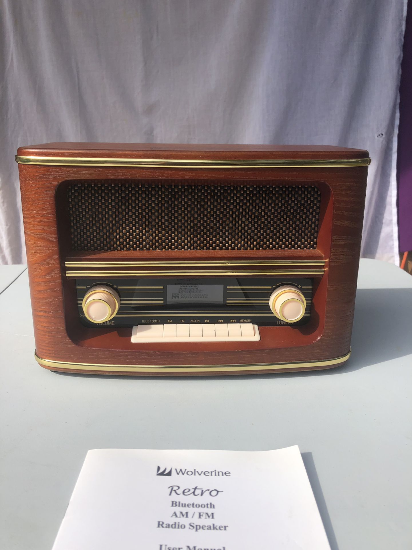 Wolverine retro radio speaker Bluetooth