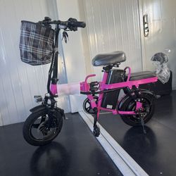 Folding electric bicycle