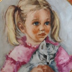 1978 Limited Edition "Jennifer & Jenny Fur" Plate - Marian Carlsen