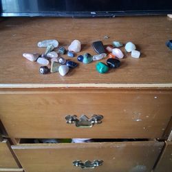 Assorted Gems Pendulum And Skull Lady Candle Holders 