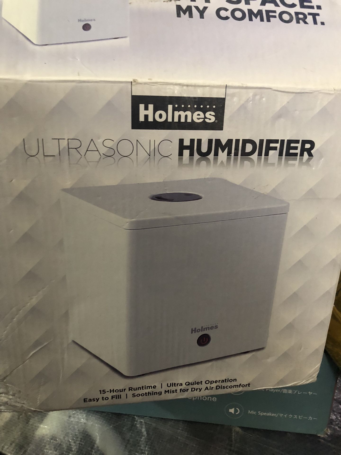 Holmes Ultrasonic Cube Humidifier- White