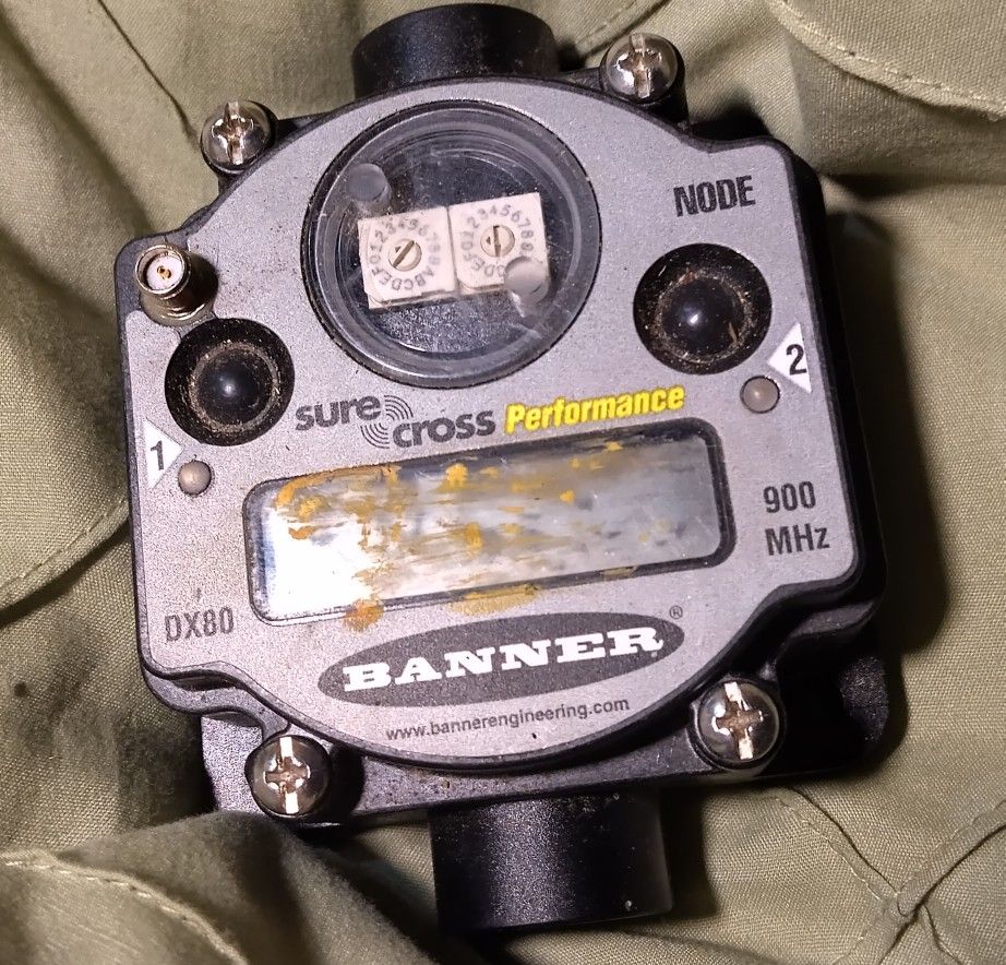 BANNER ENGINEERING DX80N2X6S-PM8 SureCross Performance Module.             5C