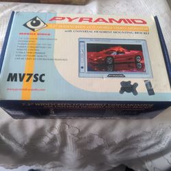 Pyramid 7.2 In Widescreen LCD Mobile Video Monitor New In The Box Box Open.