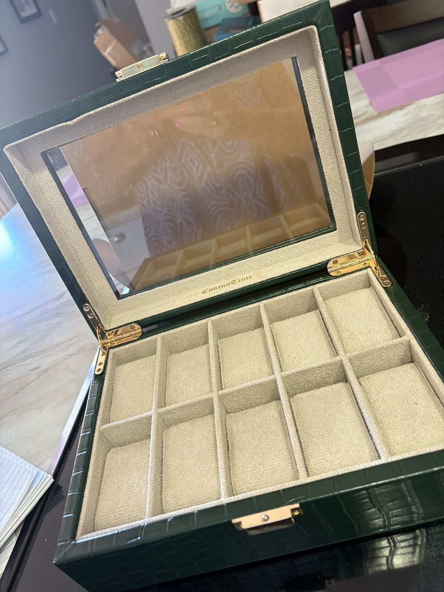 Cosmo Time New Leather Watch Box (10 Slots)