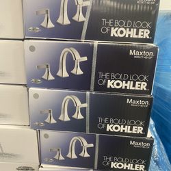 KOHLER Maxton Polished Chrome Widespread 2-Handle WaterSense Bathroom Sink Faucet with
