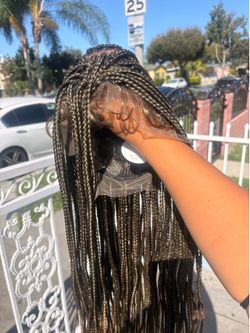 Box braided wig