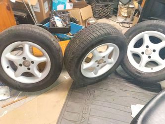 14" alpha Romeo (Honda) wheels and new Michelin tires