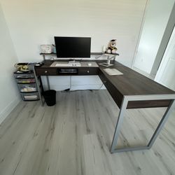 Desk With Bookcase 