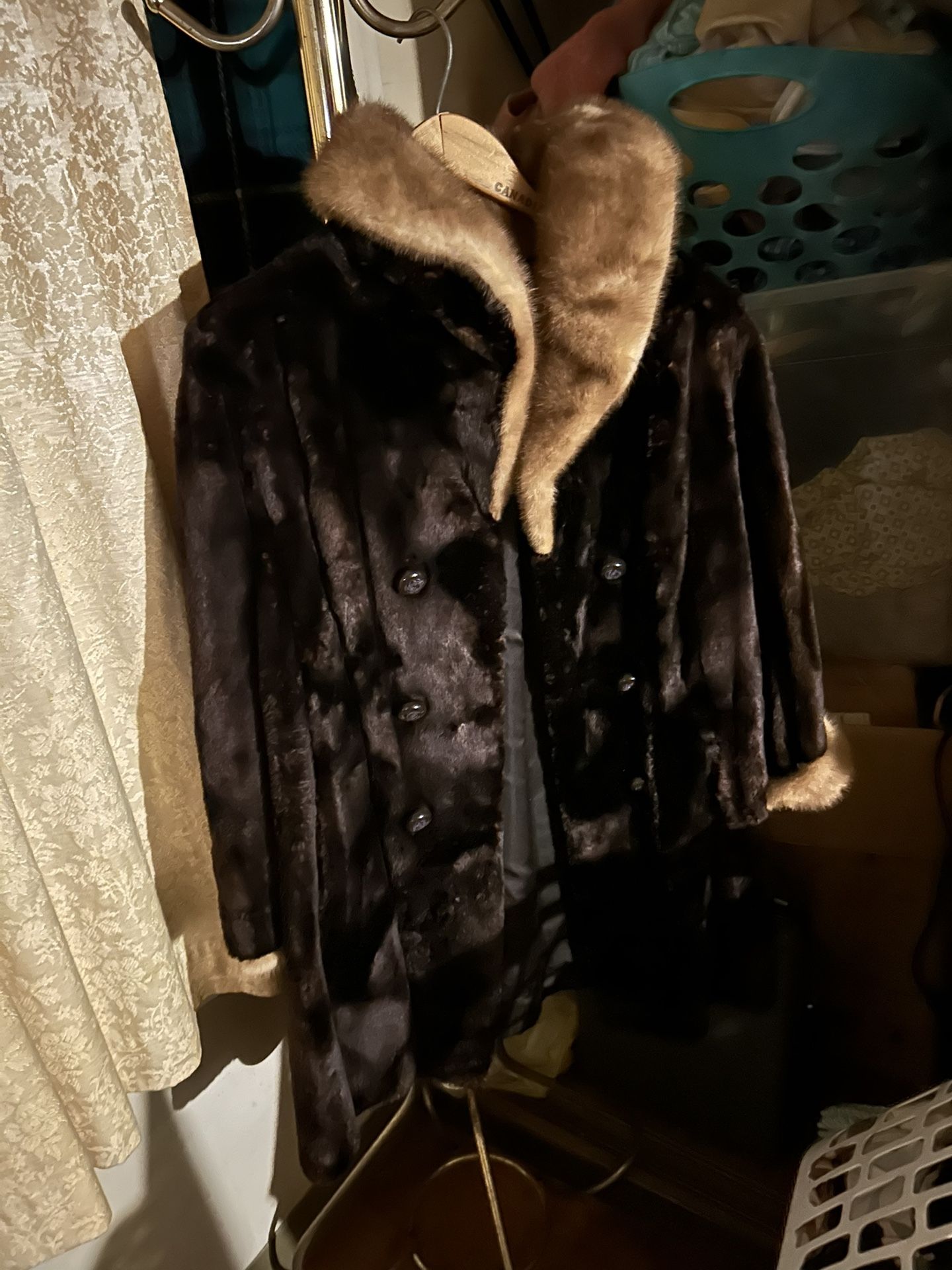 Ladies Mink Car Length Coat