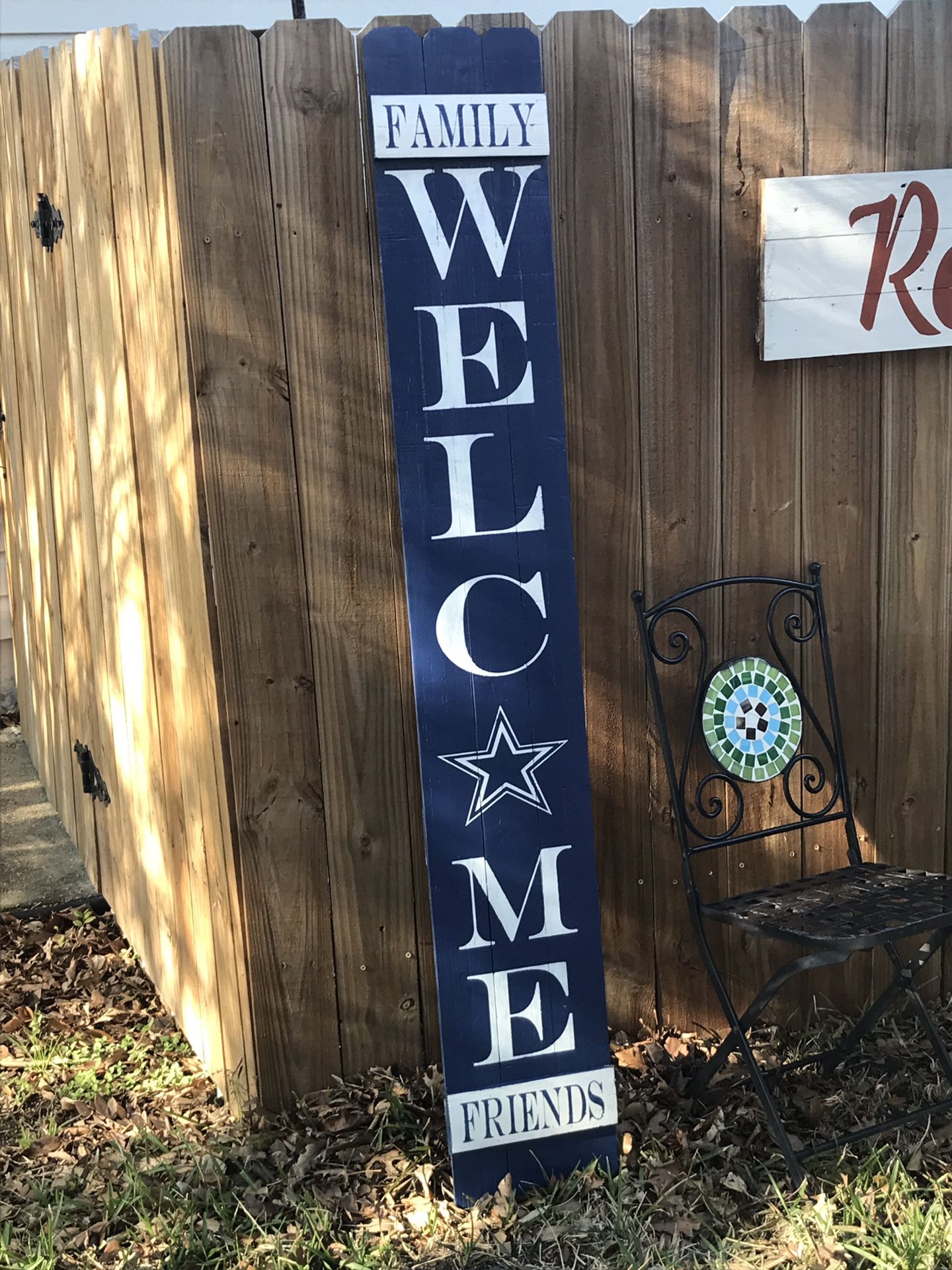 Welcome Dallas Cowboys wood signs. Made to order