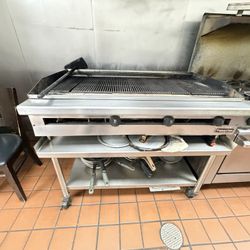Pre Owned Thermatek 48” Commercial Countertop Charbroiler Grill