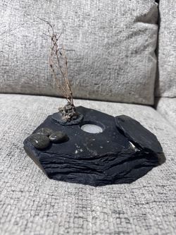 Zen Natural Slate Stone Candle Holder