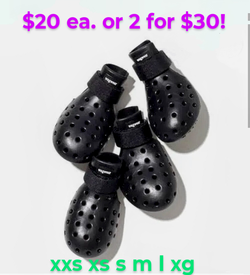 WAGWEAR WAGWELLIES DOG SHOES CROC BOOTS