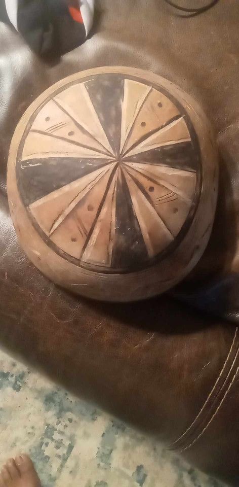 Wooden Hand Carved Decor,$25