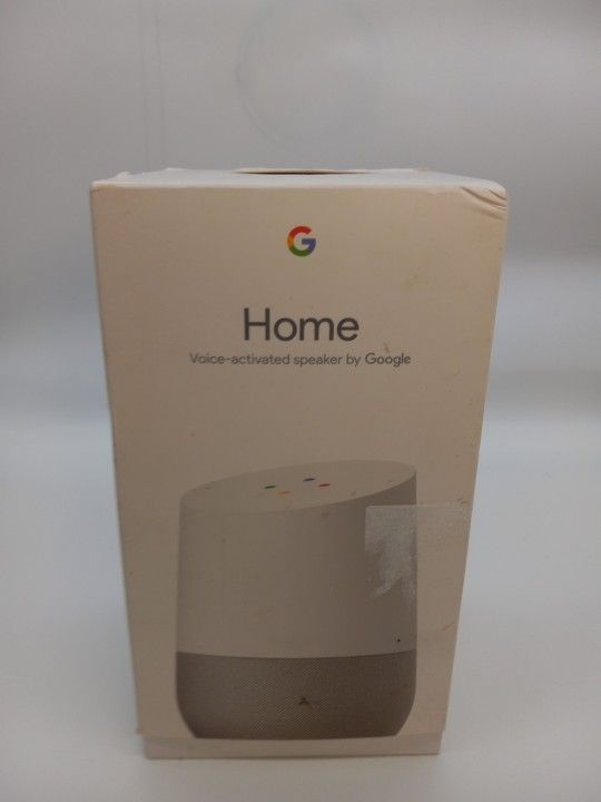 Google Home Personal Assistant Voice Activated Speaker White Slate