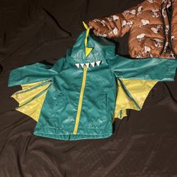 Toddler Snoopy Bomber Jacket & FUN Dragon Rain Coat 