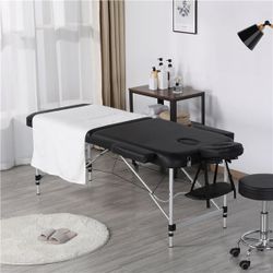 Professional Massage Bed Adjustable Massage Equipment 3 Fold Massage Couch Portable Salon Bed Alloy Spa Table