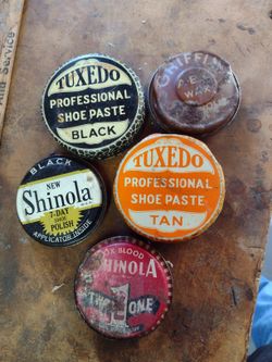 Vintage Shoe Polish Tins