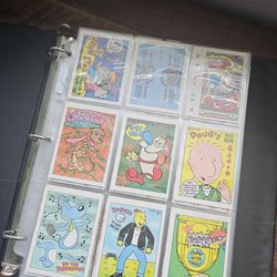 Notebook Full Of 90s Nickelodeon And Disney Collectible Cards 