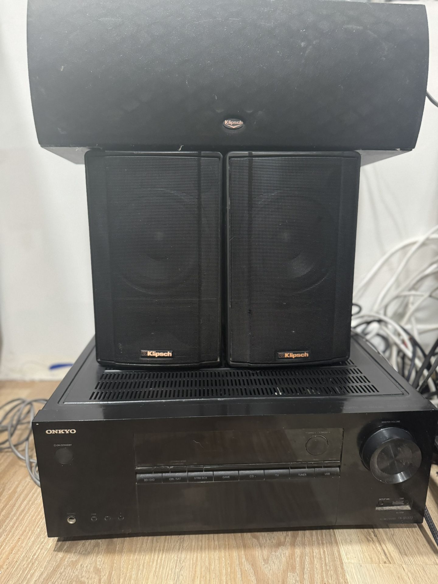 Home Theater System (Klipsch Speakers + Onkyo Receiver)