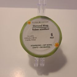 Roll Floral Garden Diamond Wrap 1 Silver, 1 Turquoise - NEW (I-F3)