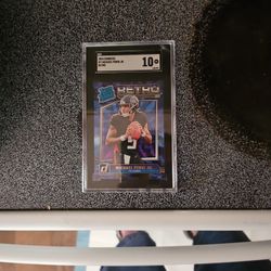 2024 Donruss Michael Penix Jr Retro Rated Rookie SGC 10