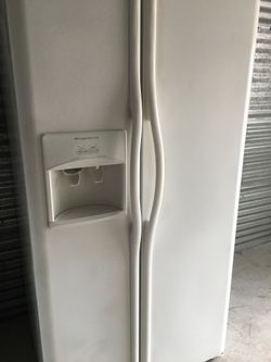 Frigidaire white side by side refrigerator