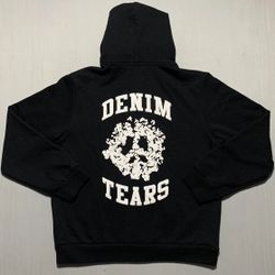 Denim Jeans Tears Hoodie Chrome Zip Up Hearts Hellstar Hooded Jacket Small S Medium M Large L XL Sweater Coat 