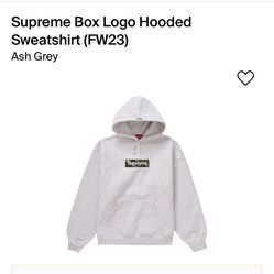 Supreme Box Logo Hoodie Ash Grey Lrg