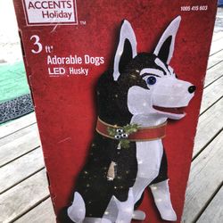 Huskey LED light Up dog $75