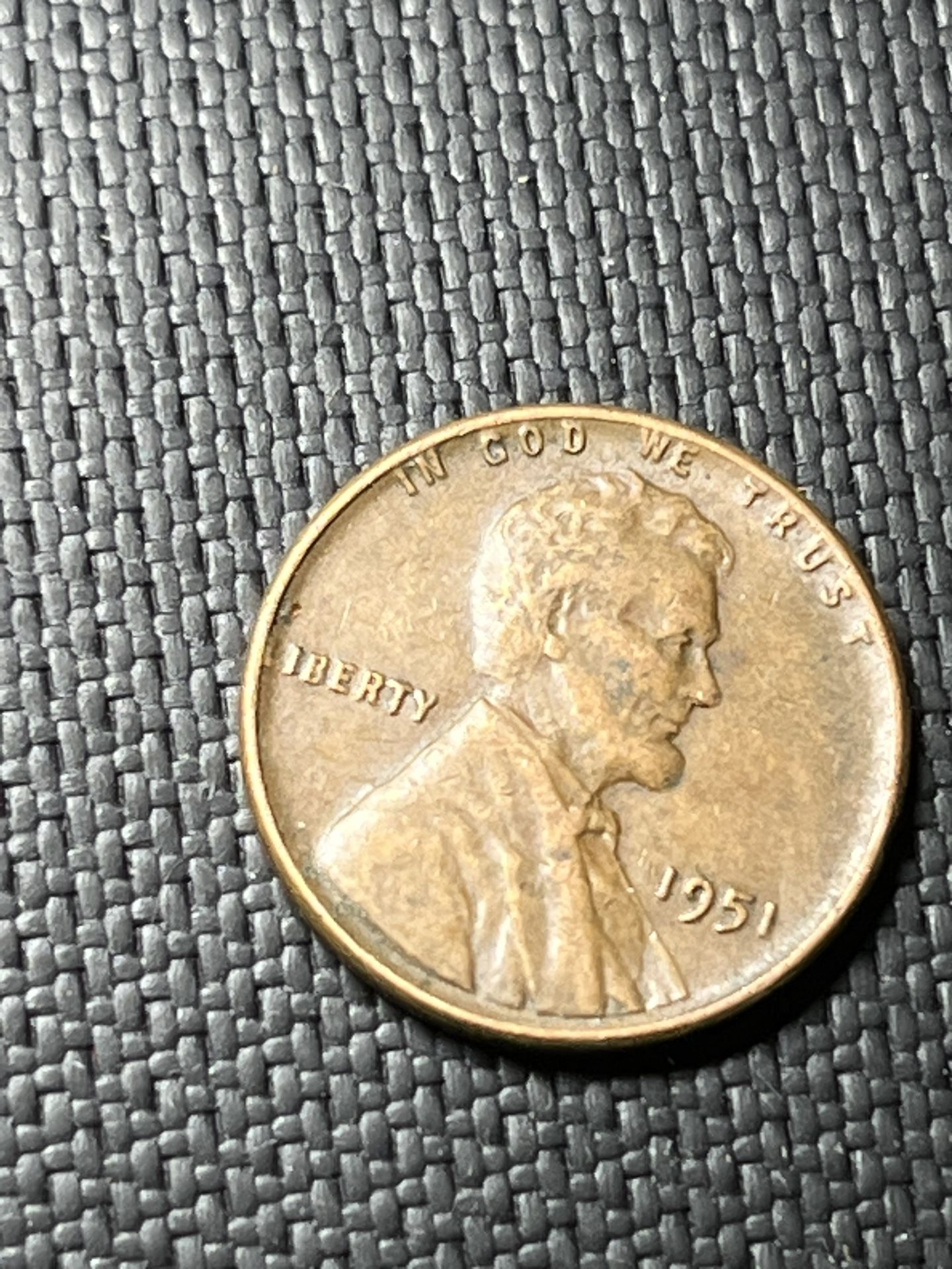 1951 Lincoln Wheat Cent Penny Coin
