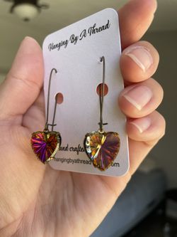 Sparkling Heart Earrings