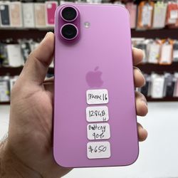 iPhone 16 Pink 128GB Factory Unlocked 