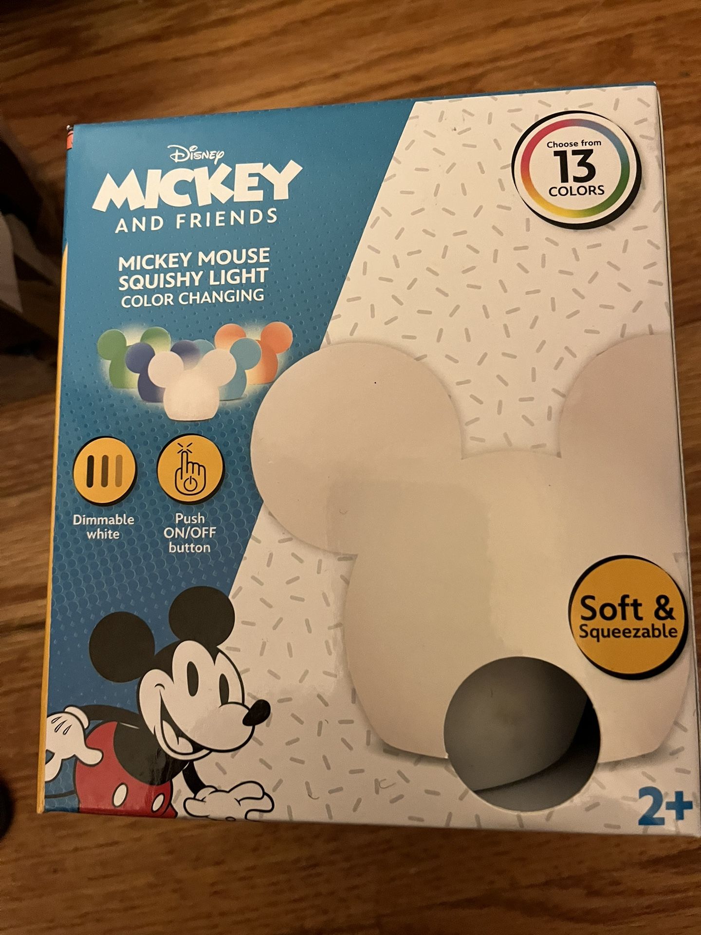 Mickey Mouse Squishy Multicolor Light