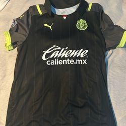 black and green chivas jersey