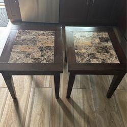 Old Brick End Tables Excellent Condition 