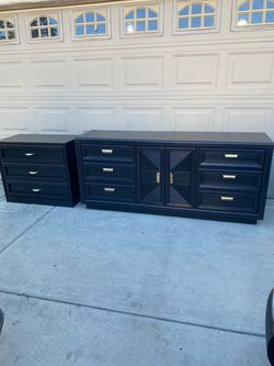 Dresser, and nightstand,  (all drawers slide, smooth )