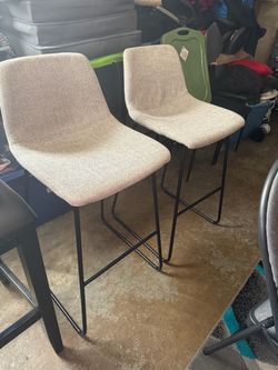 Set of 2 Modern Bar Stools