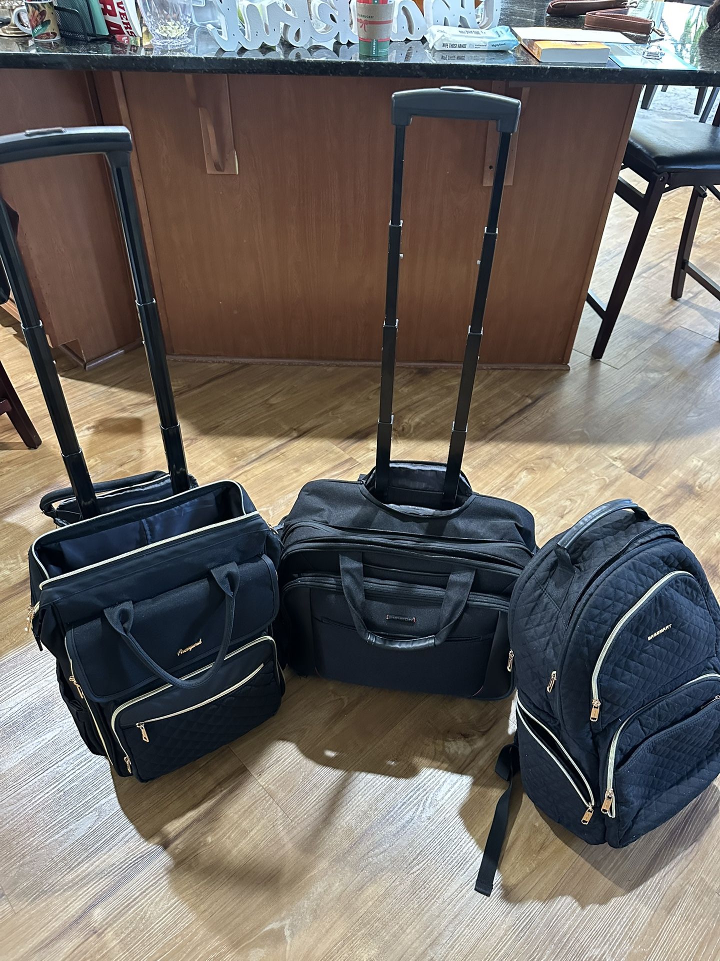 Rolling Brief Cases & Backpack Lot