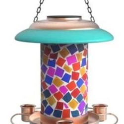 Joymon  Outdoor Solar Bird Feeders Outside Wild Bird Feeder 
