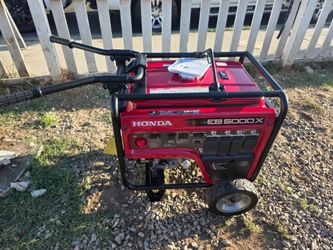 HONDA portable generator: Conventional, gasoline, 4,500 W continuous power, 5,000 W starting power, 120/240 V AC
