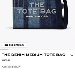 Marc Jacob’s Tote Bag (Denim)