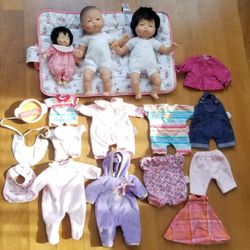 Corolle Baby Asian Dolls & Clothes $100
