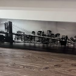 NYC Bridge Skyline Canvas Print